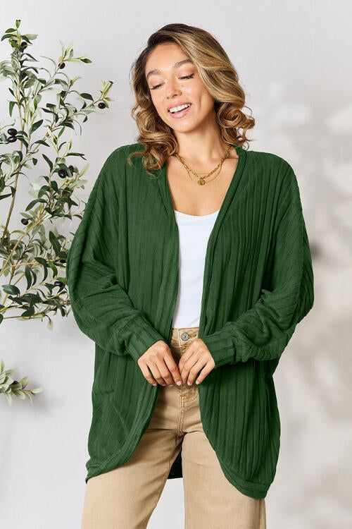 Basic Bae Full Size Ribbed Cocoon Cardigan us.meeeshop - 