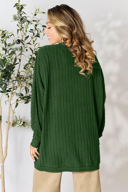 Basic Bae Full Size Ribbed Cocoon Cardigan us.meeeshop - 