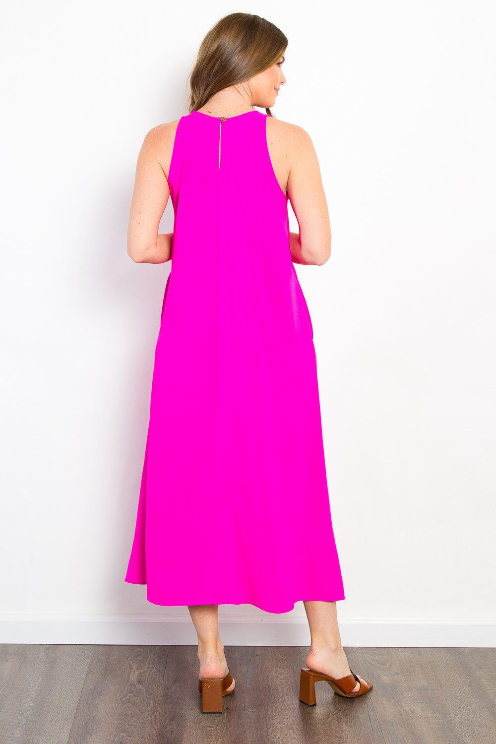 Be Stage Midi Tank Dress with Pockets - us.meeeshop
