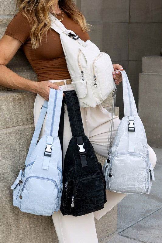 Bekah Convertible Backpack Sling - us.meeeshop