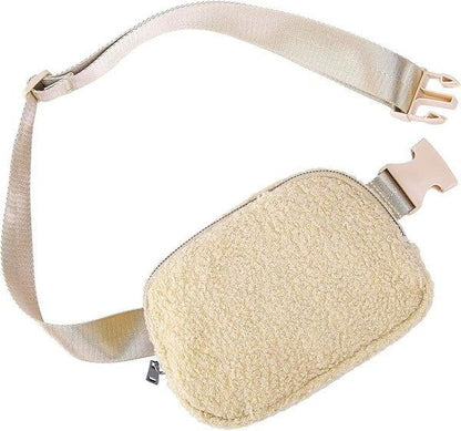 Lola Boucle Sherpa Sling/Belt Bag - us.meeeshop