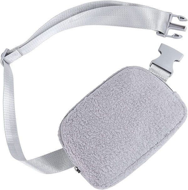 Lola Boucle Sherpa Sling/Belt Bag - us.meeeshop