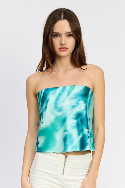 Bias Cut Tube Top - us.meeeshop