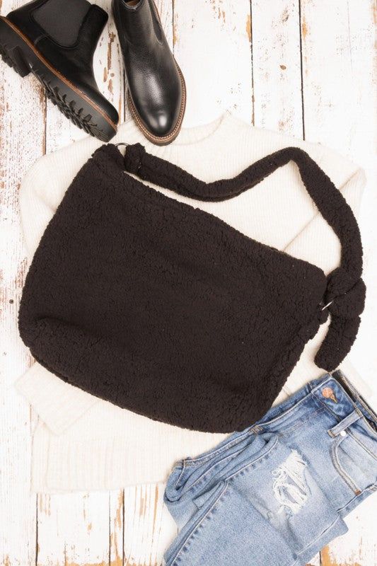 Boucle Sherpa Messenger Bag us.meeeshop - 