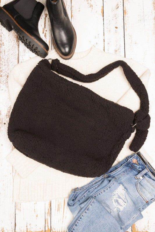 Boucle Sherpa Messenger Bag - us.meeeshop