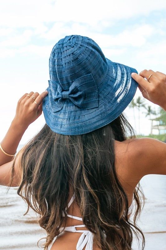 Women's Bow Accent Bucket Sunhat - us.meeeshop