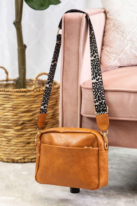 Brecklynn Crossbody Leopard Strap Handbag us.meeeshop - 