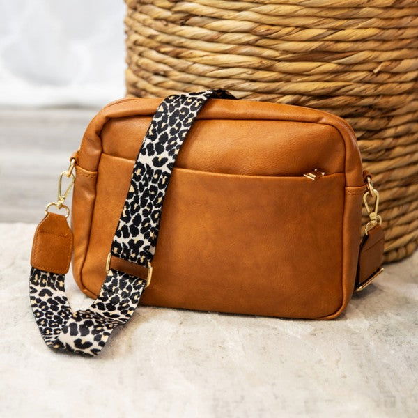 Brecklynn Crossbody Leopard Strap Handbag us.meeeshop - 