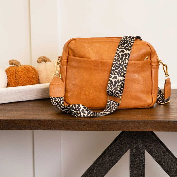 Brecklynn Crossbody Leopard Strap Handbag us.meeeshop - 