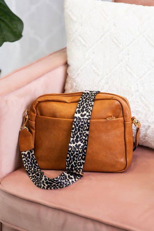 Brecklynn Crossbody Leopard Strap Handbag us.meeeshop - 