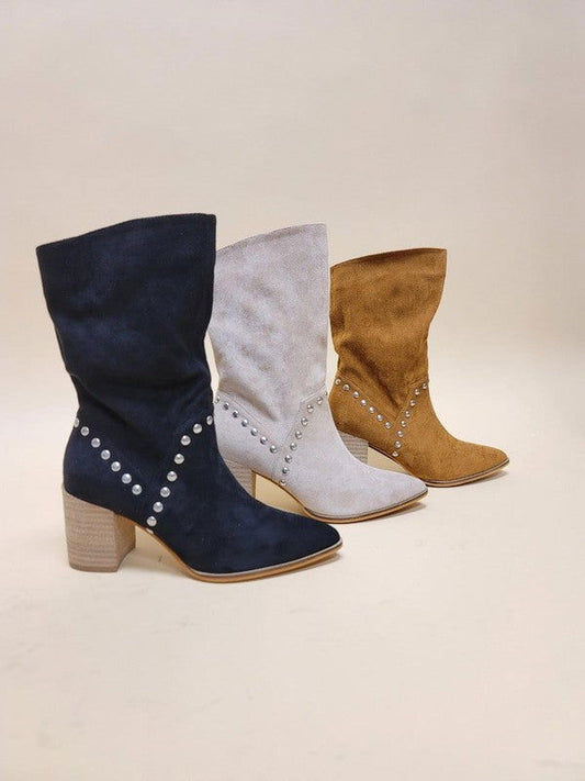 Brigitta-Midi Boots - us.meeeshop