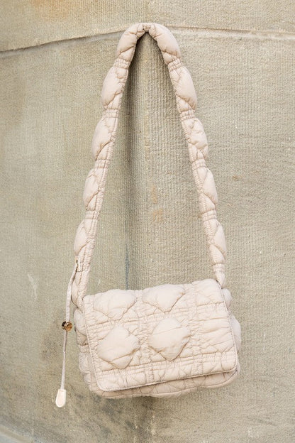 Brinley Quilted Puffer Foldover Crossbody us.meeeshop - 