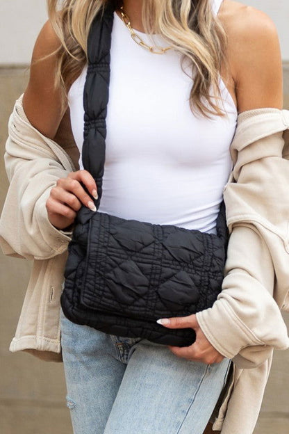 Brinley Quilted Puffer Foldover Crossbody us.meeeshop - 