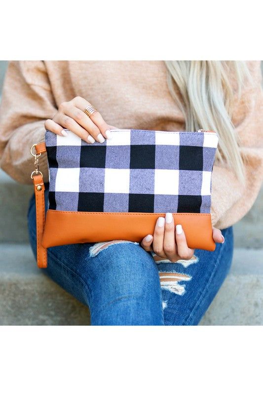 Buffalo Plaid Clutch us.meeeshop - 