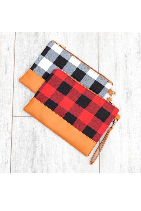 Buffalo Plaid Clutch us.meeeshop - 