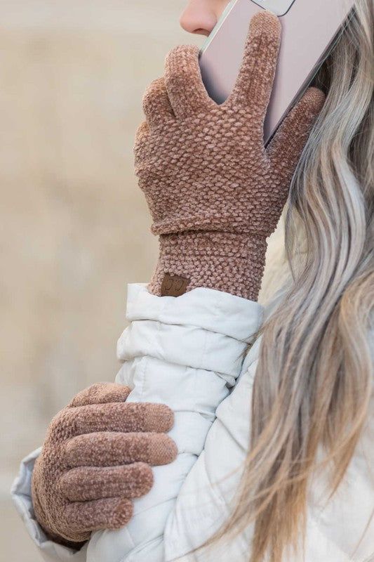 CC Chenille Touch Gloves us.meeeshop - 