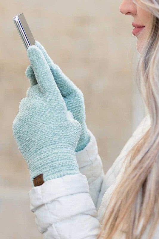 CC Chenille Touch Gloves us.meeeshop - 