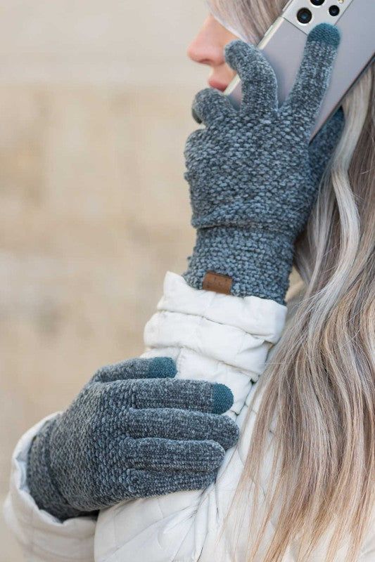 CC Chenille Touch Gloves us.meeeshop - 