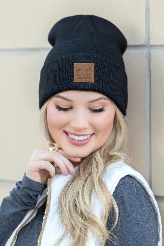 CC  Heathered Boyfriend Beanie us.meeeshop - 