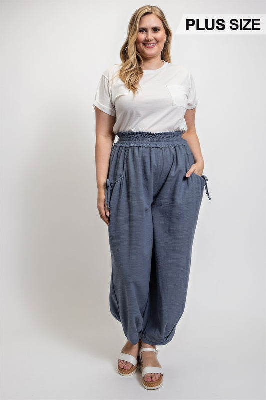Voluminous Relaxed Fit Pant With Side Pocket | us.meeeshop
