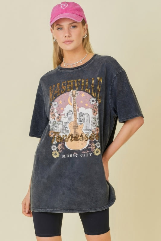 Washing Nashville Music City Graphic T-shirts | us.meeeshop