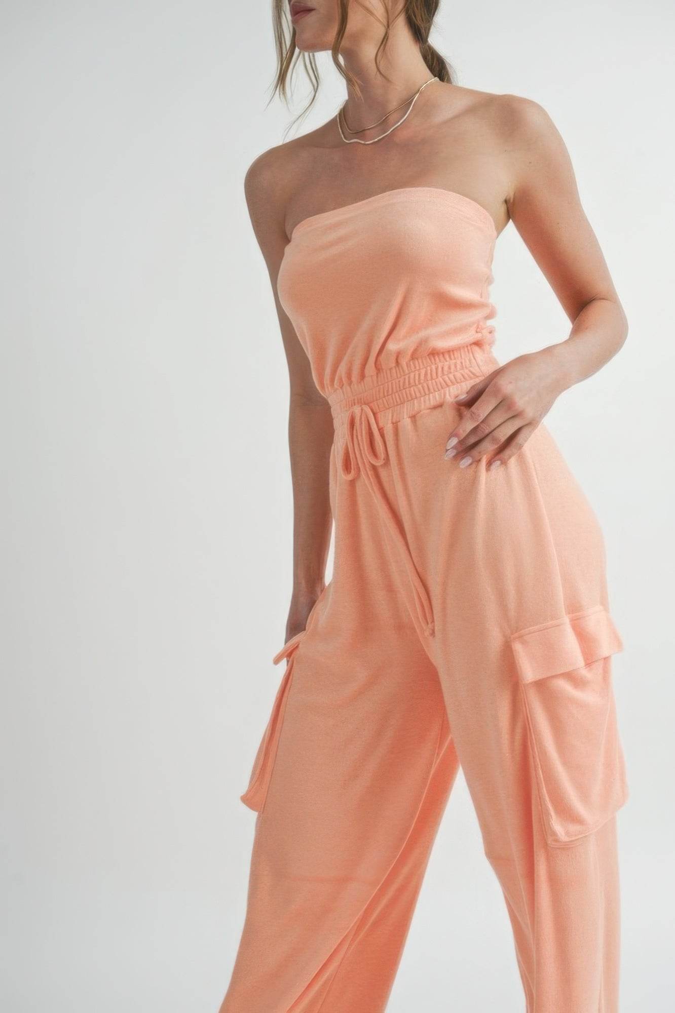 Tube Top Jumpsuit Romper - us.meeeshop