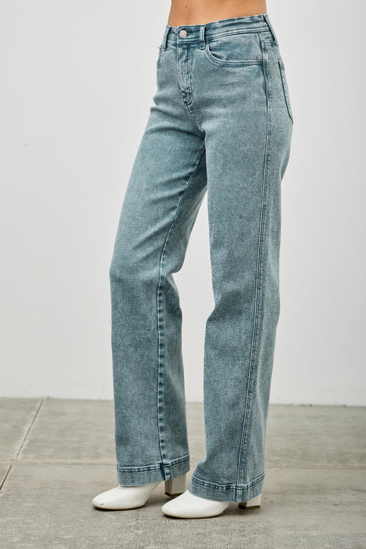high rise slim High Rise Slim Wide Straight view 17 (piece) - shop at us.meeeshop