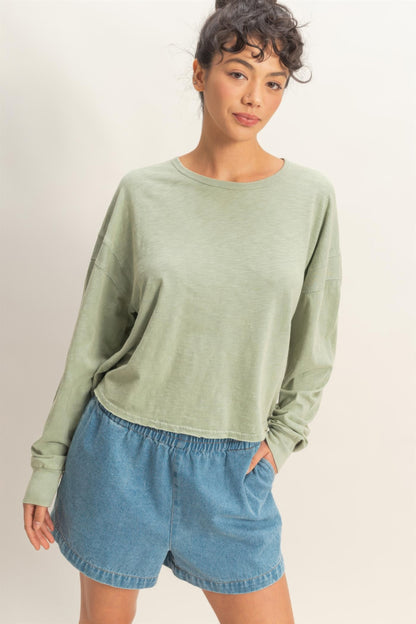 hyfve cross detail Hyfve Cross Detail Open Back Long-sleeve Top view 6 (top) - shop at us.meeeshop