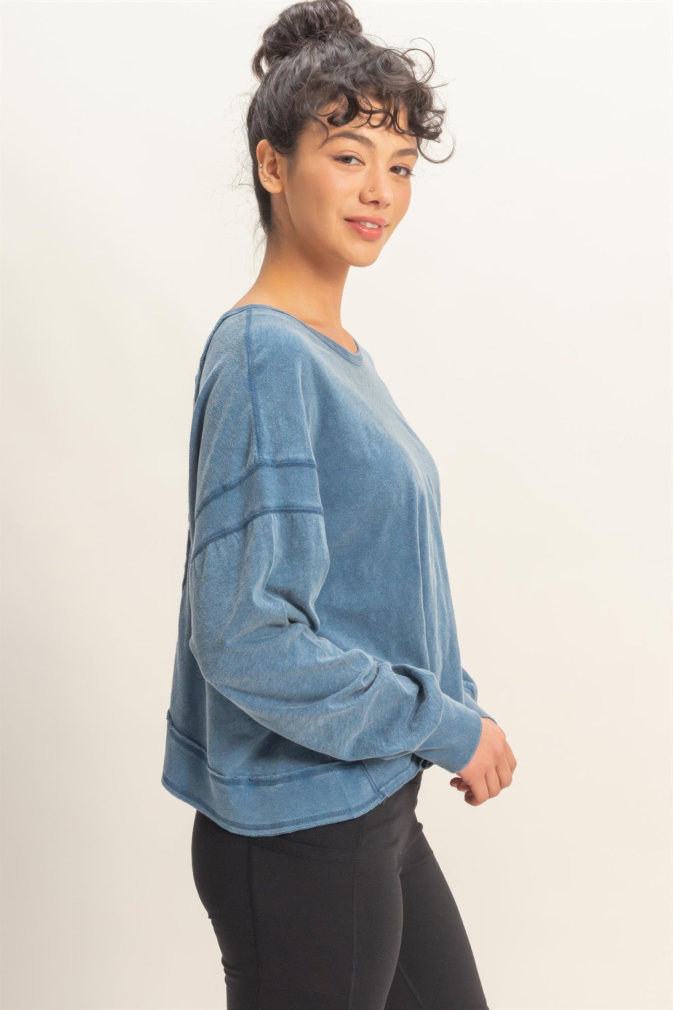 hyfve cross detail Hyfve Cross Detail Open Back Long-sleeve Top view 18 (top) - shop at us.meeeshop