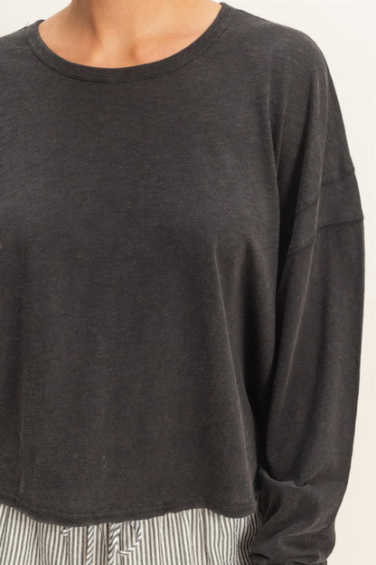 hyfve cross detail Hyfve Cross Detail Open Back Long-sleeve Top view 23 (top) - shop at us.meeeshop