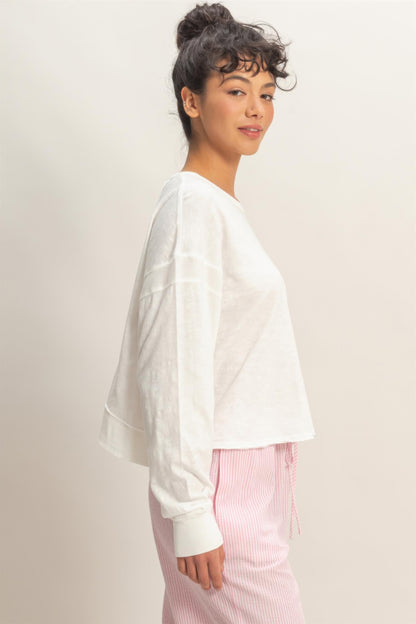 hyfve cross detail Hyfve Cross Detail Open Back Long-sleeve Top view 13 (top) - shop at us.meeeshop