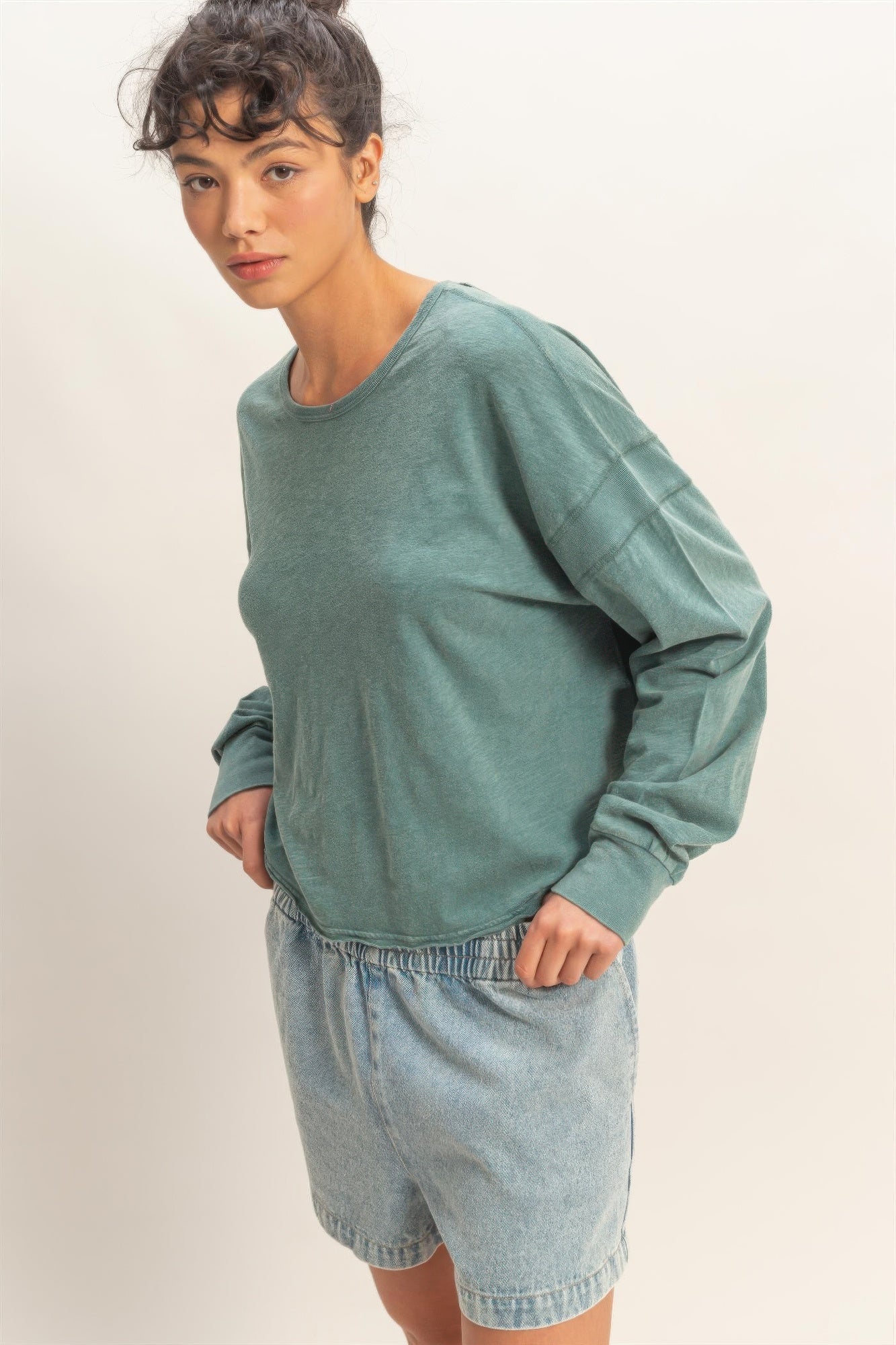 hyfve cross detail Hyfve Cross Detail Open Back Long-sleeve Top view 36 (top) - shop at us.meeeshop