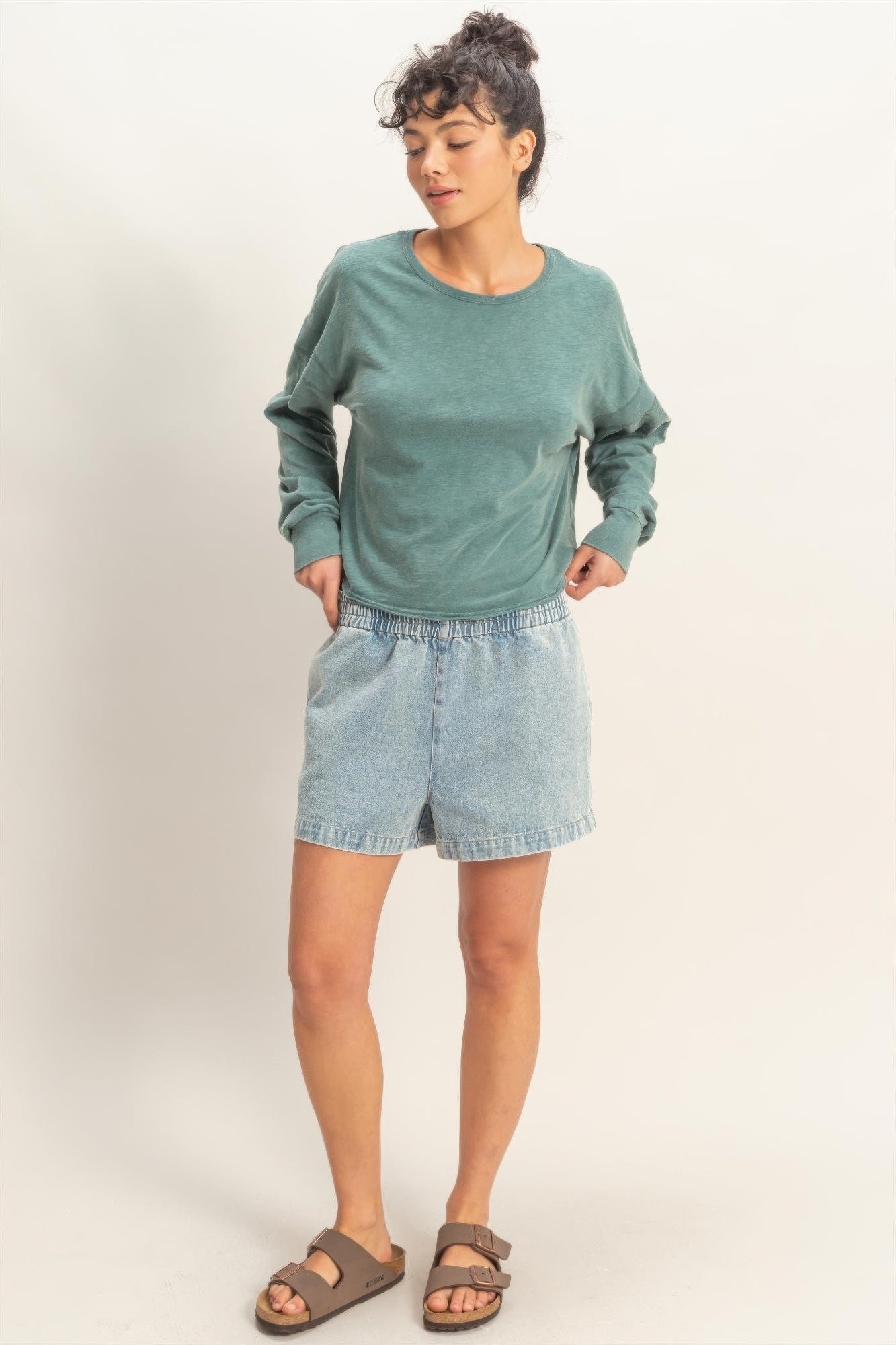 hyfve cross detail Hyfve Cross Detail Open Back Long-sleeve Top view 37 (top) - shop at us.meeeshop