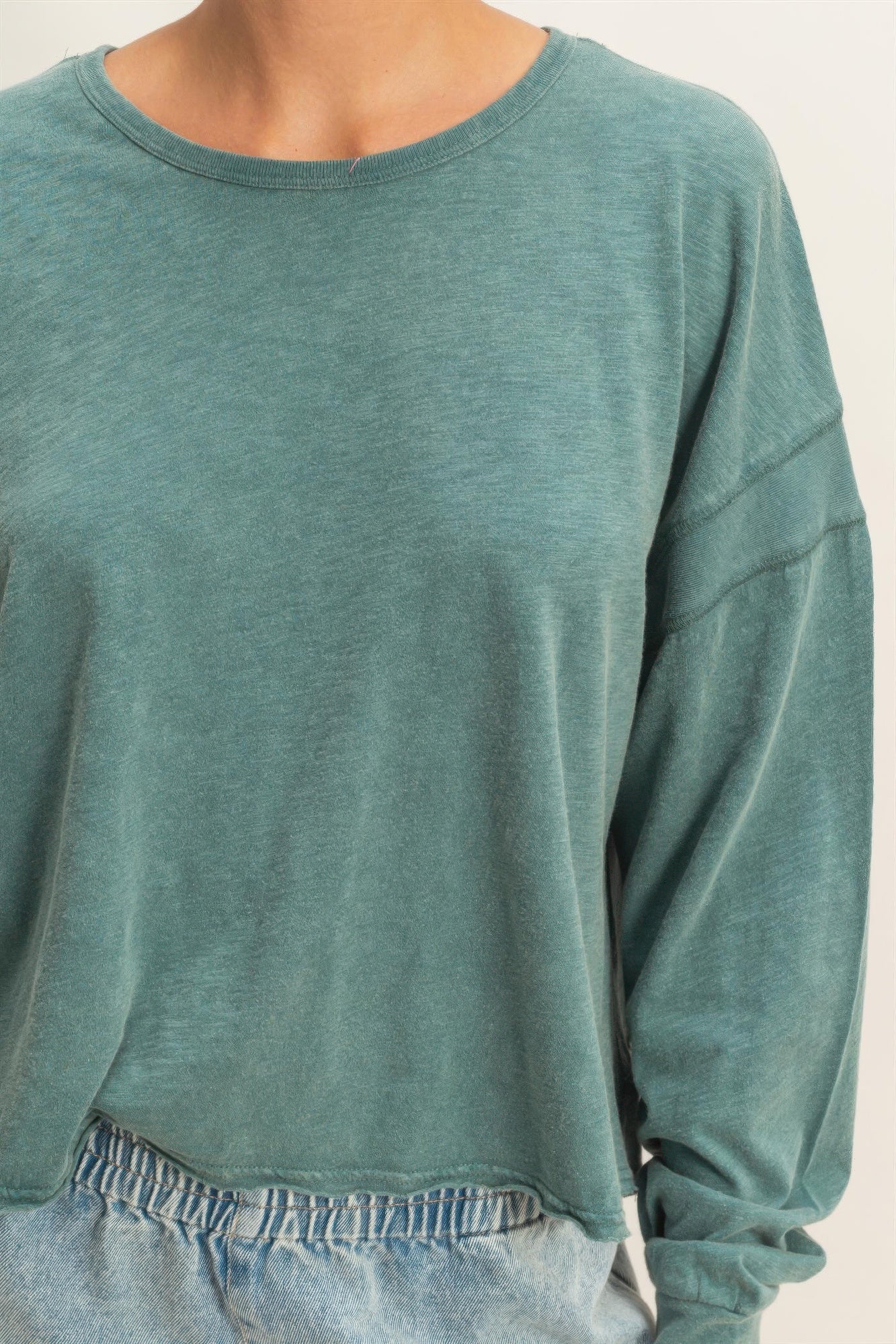 hyfve cross detail Hyfve Cross Detail Open Back Long-sleeve Top view 39 (top) - shop at us.meeeshop