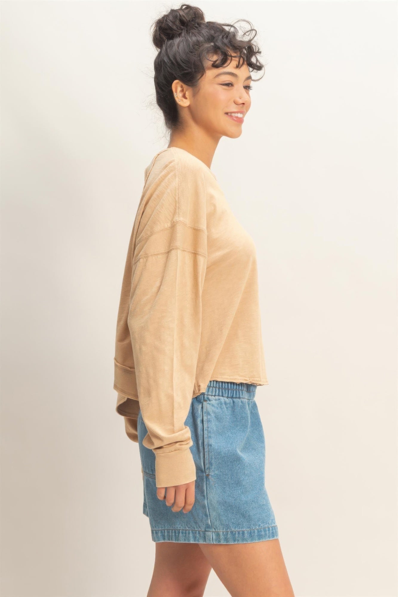 hyfve cross detail Hyfve Cross Detail Open Back Long-sleeve Top view 42 (top) - shop at us.meeeshop