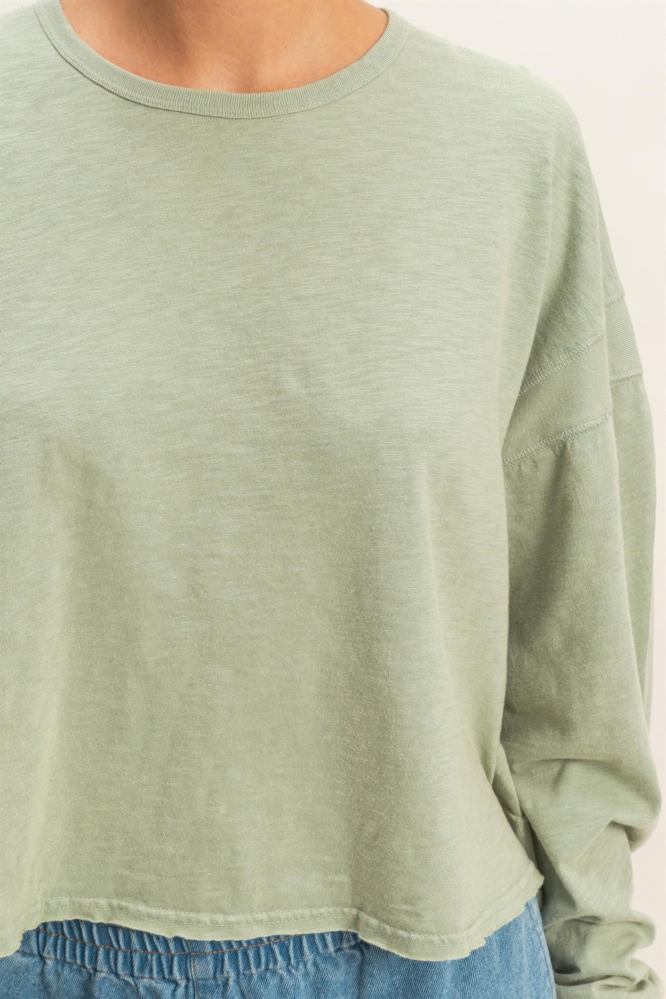 hyfve cross detail Hyfve Cross Detail Open Back Long-sleeve Top view 9 (top) - shop at us.meeeshop