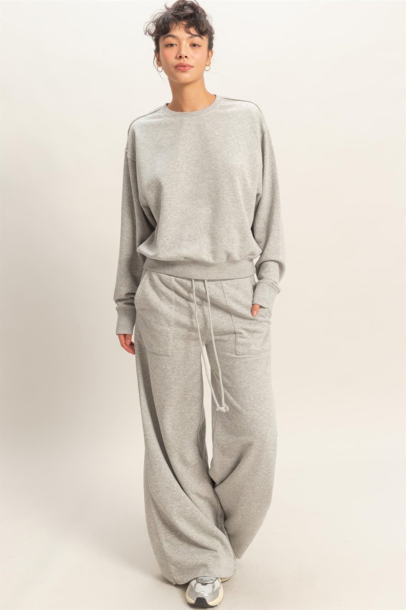 Hyfve Raw Edge Detail Burnout Sweatshirt | view 7 | Ccwholesaleclothing | us.meeeshop