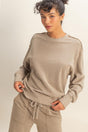 Hyfve Raw Edge Detail Burnout Sweatshirt