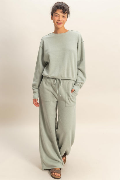 Hyfve Raw Edge Detail Burnout Sweatshirt | view 12 | Ccwholesaleclothing | us.meeeshop