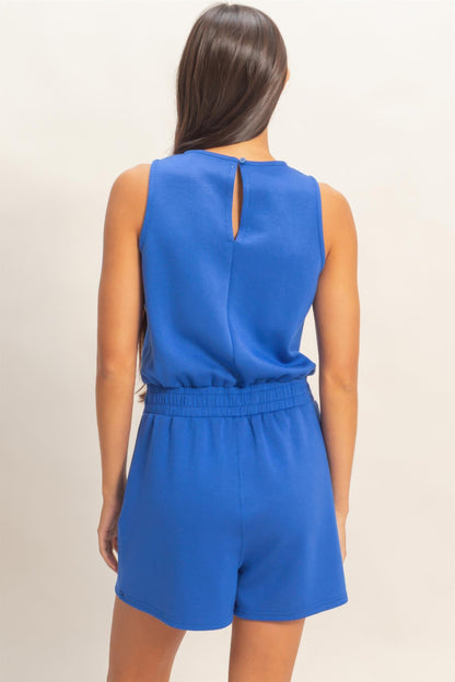 hyfve drawstring waist Hyfve Drawstring Waist Sleeveless Romper view 18 (one-piece) - shop at us.meeeshop