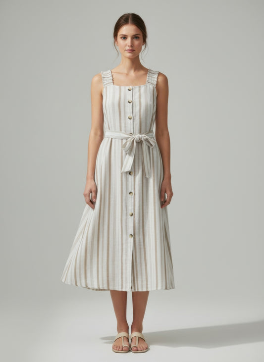 mlle gabrielle striped Mlle Gabrielle Striped Dress S (dress) - shop at us.meeeshop