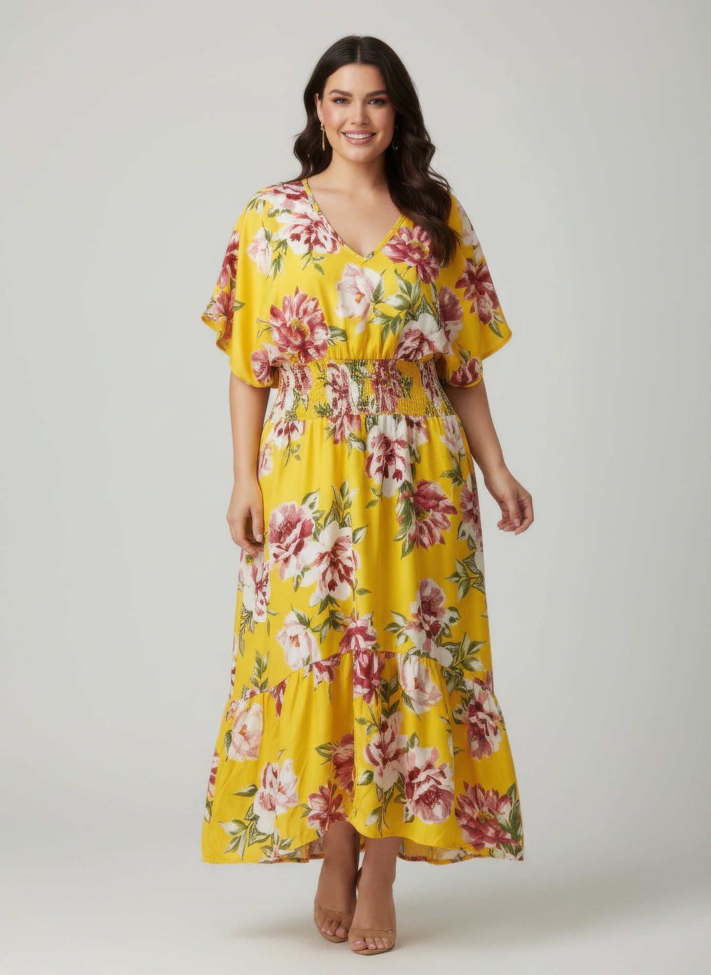 Mlle Gabrielle Floral Dress - Plus Size us.meeeshop -  Dresses