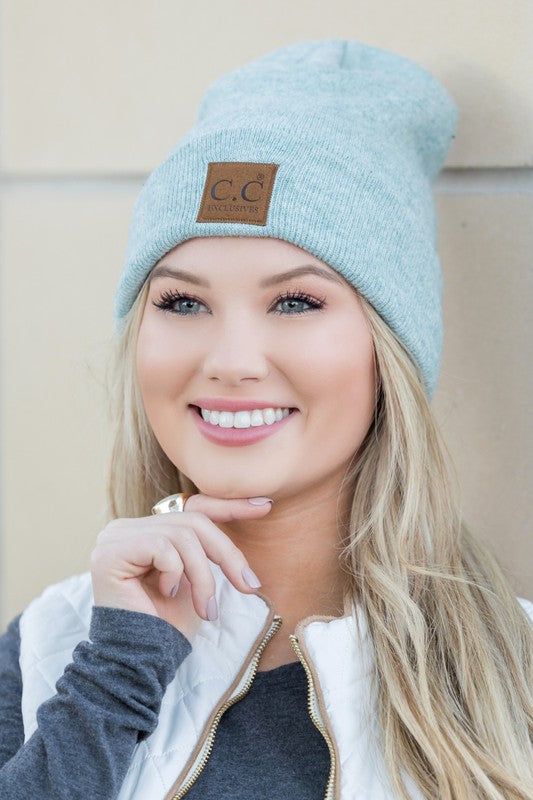 Women's CC  Heathered Boyfriend Beanie - us.meeeshop