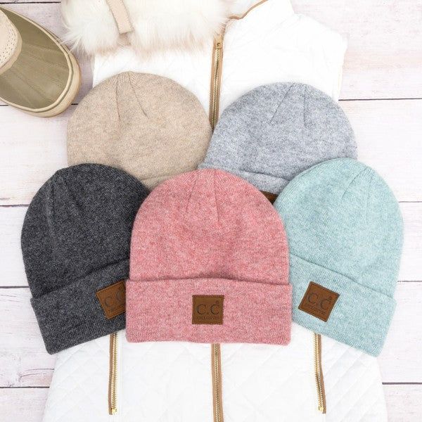 Women's CC  Heathered Boyfriend Beanie - us.meeeshop