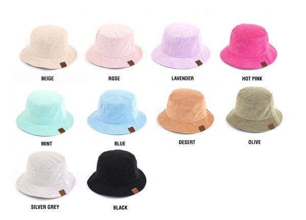 CC Terry Cloth Bucket Hat - us.meeeshop