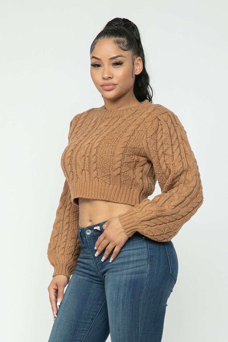 Cable Pullover Top | us.meeeshop