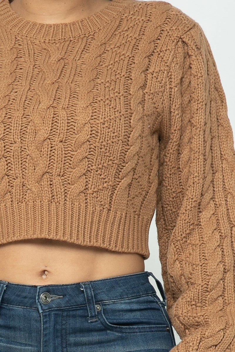 Cable Pullover Top | us.meeeshop