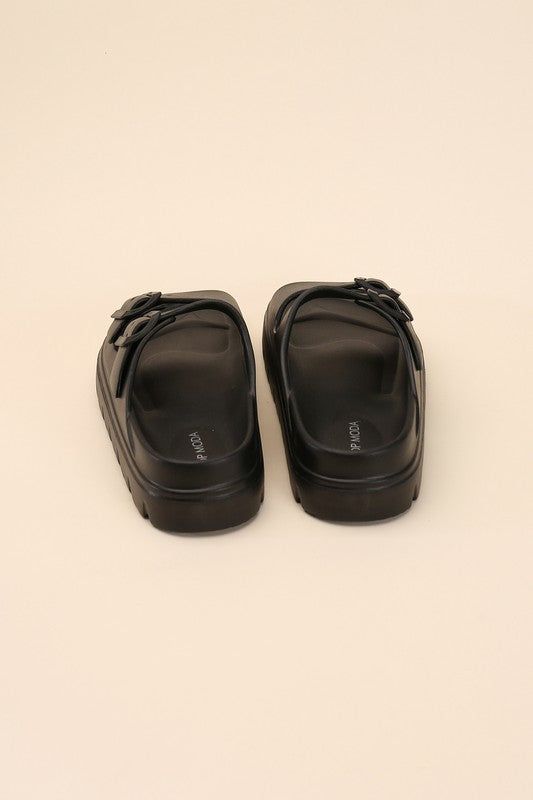 Cairo-1 Buckle Strap Slides - us.meeeshop