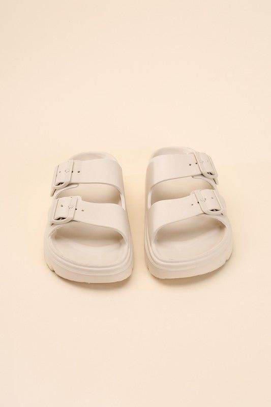 Cairo-1 Buckle Strap Slides - us.meeeshop