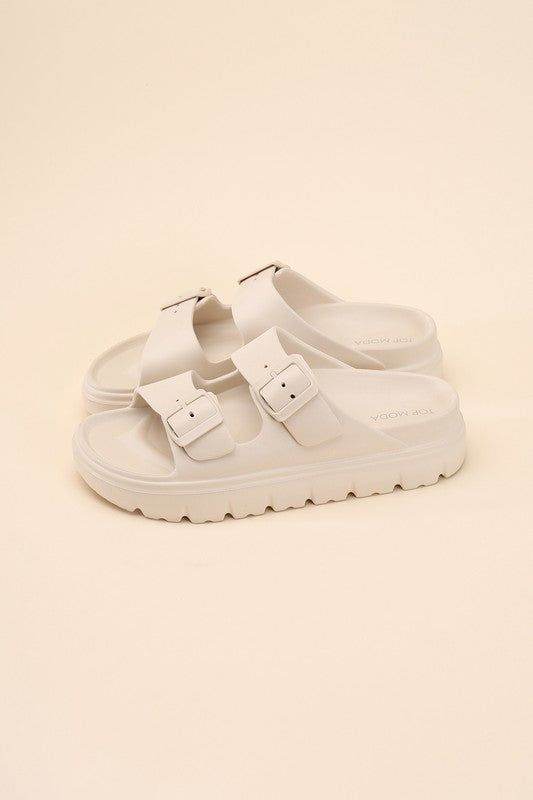 Cairo-1 Buckle Strap Slides - us.meeeshop